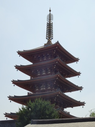 Pagoda on Senso-ji grounds